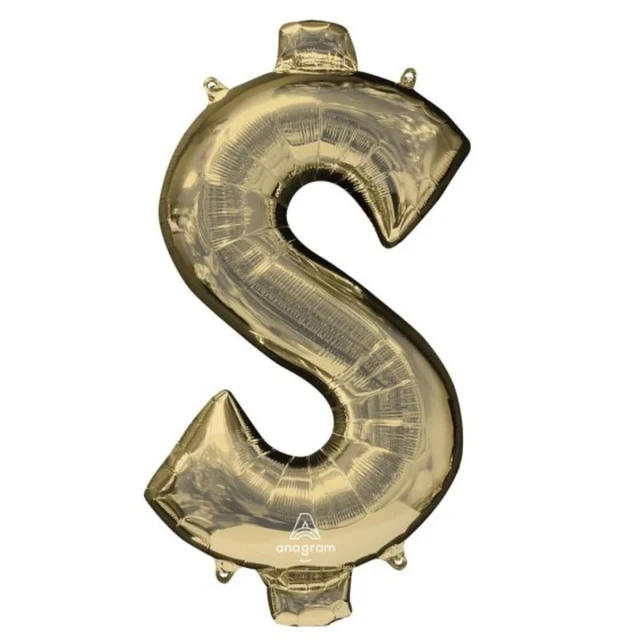 Globo - SuperShape Símbolo Dólar Oro Blanco