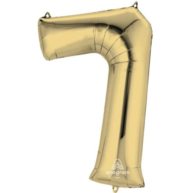 Globo - SuperShape Oro Blanco Número 7.