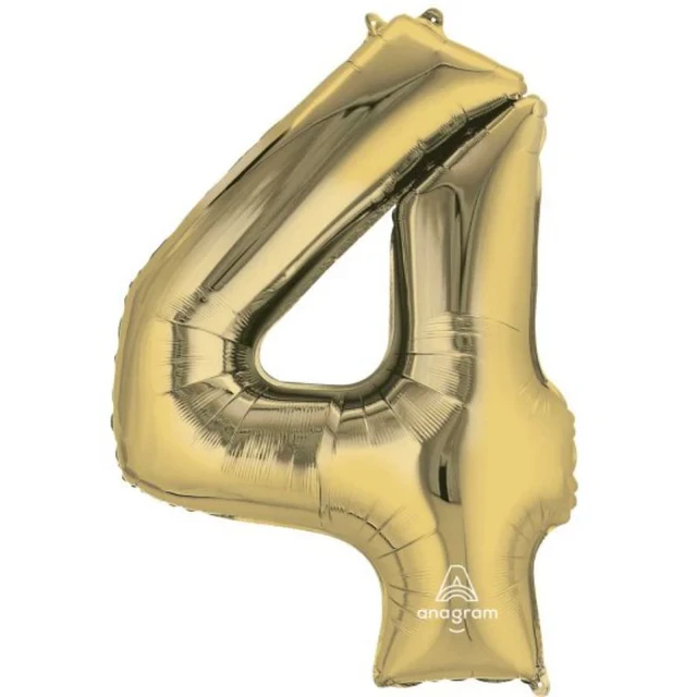 Globo - SuperShape Oro Blanco Número 4.