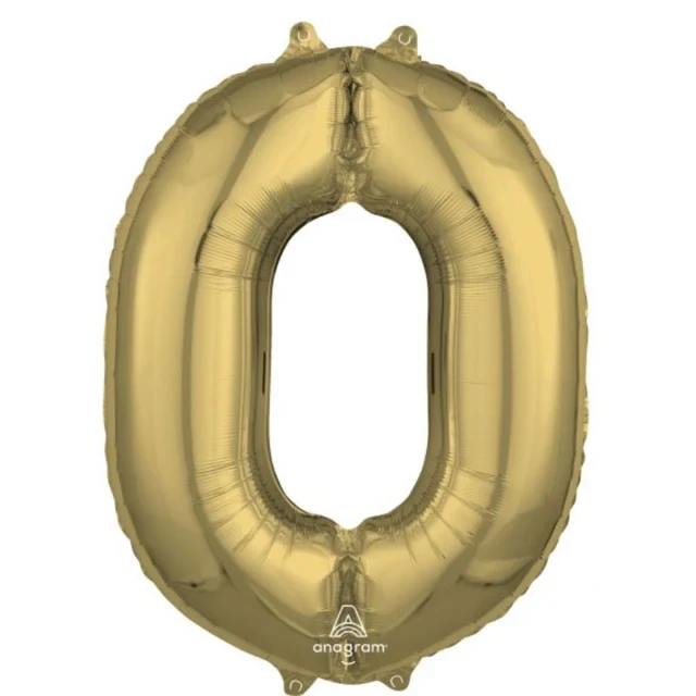 Globo - SuperShape Oro Blanco Número 0.