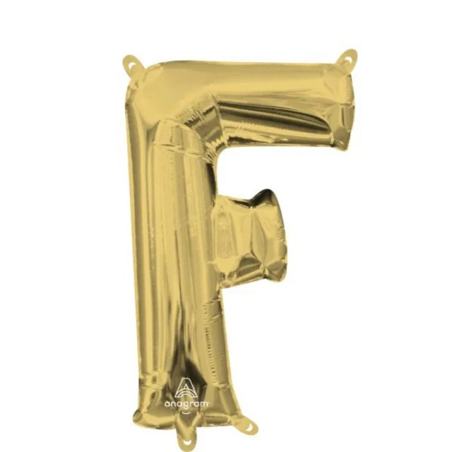 CI: Letra F Oro Blanco