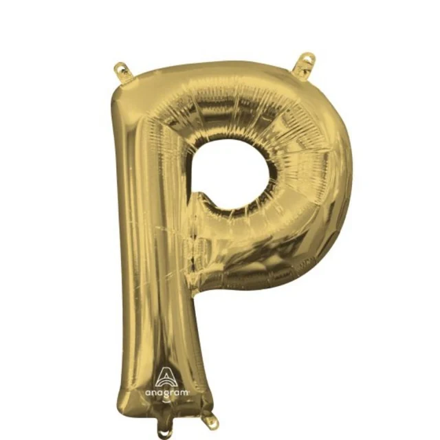 CI: Letra P Oro Blanco