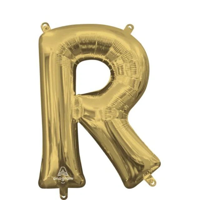 CI: Letra R Oro Blanco