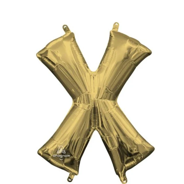 CI: Letra X Oro Blanco