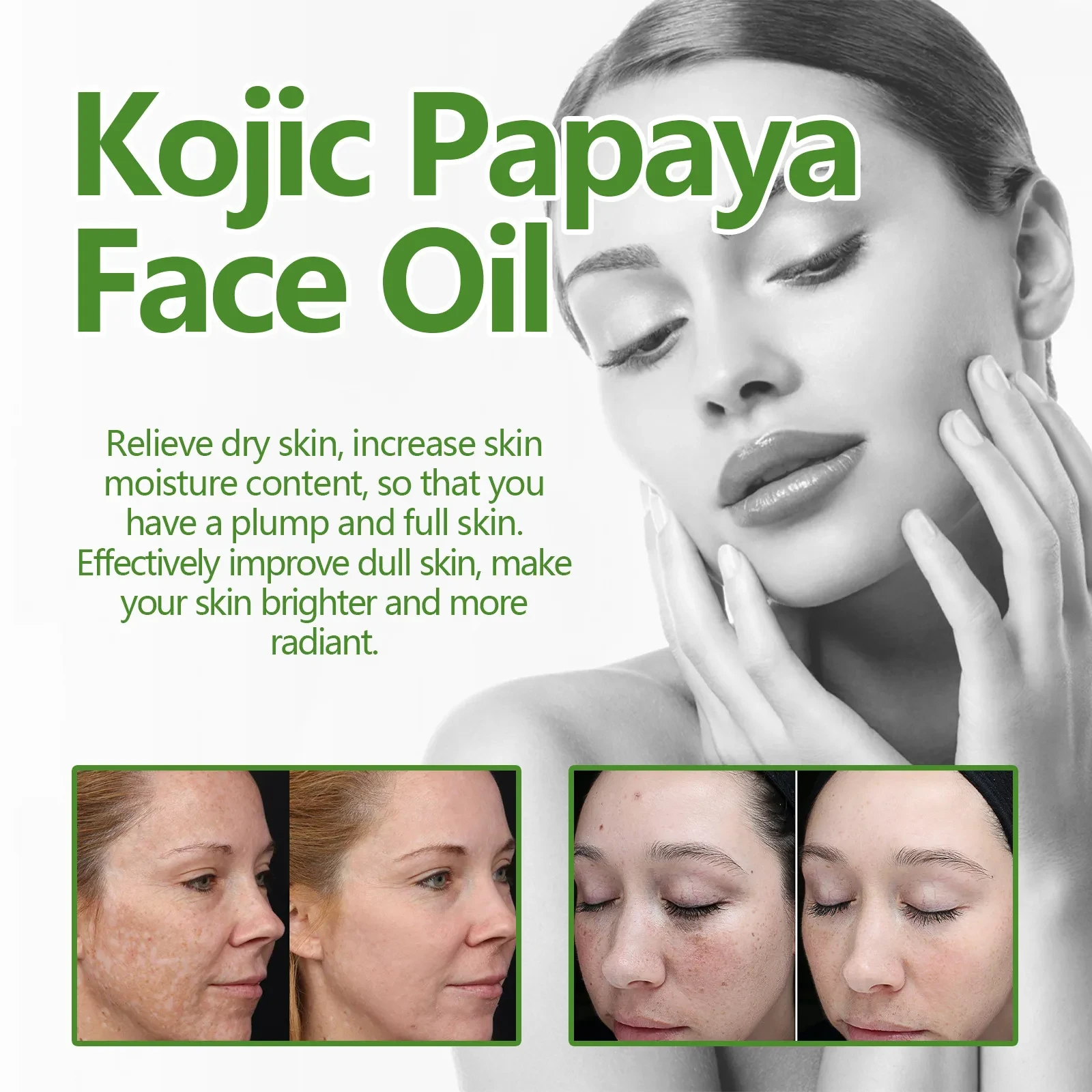 Loción hidratante facial con ácido tartárico de papaya