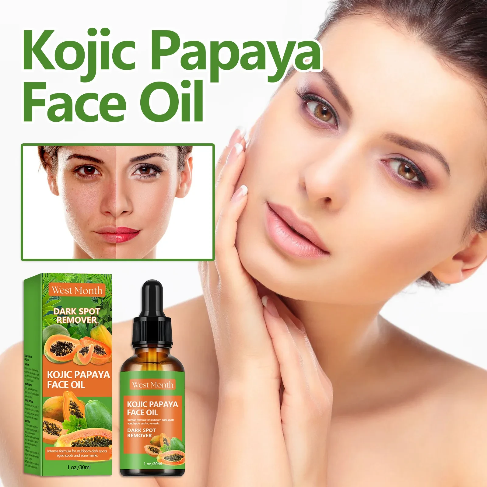 Loción hidratante facial con ácido tartárico de papaya