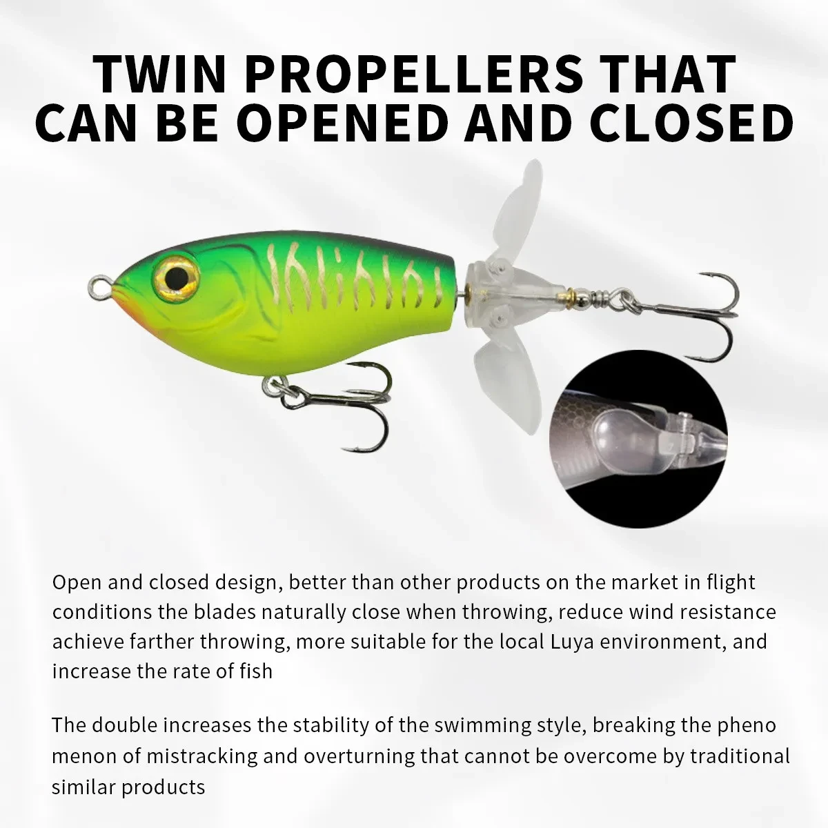 Señuelo de personalidad de moda flotante y lanzador