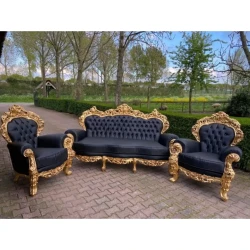 Conjunto de sofás barrocos europeos