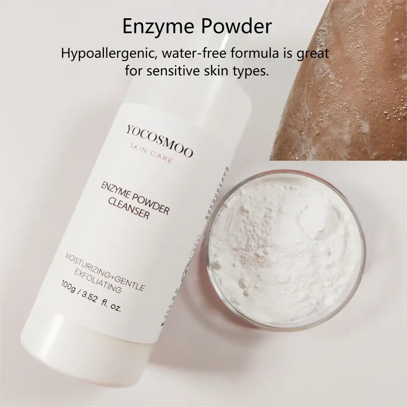 Limpiador facial en polvo - Jabón facial exfoliante suave