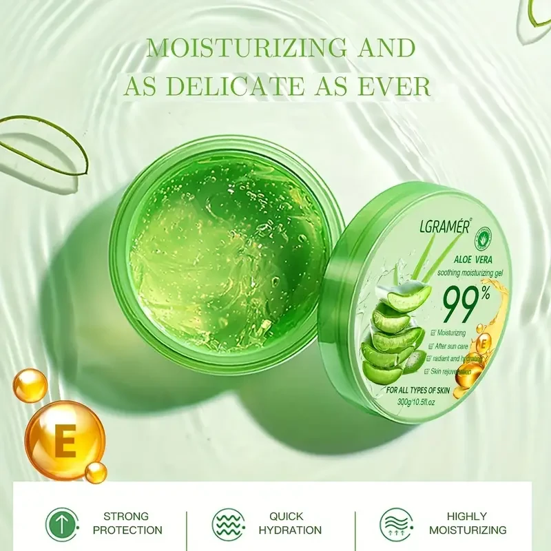 Gel hidratante de aloe vera al 99 % de 300 g