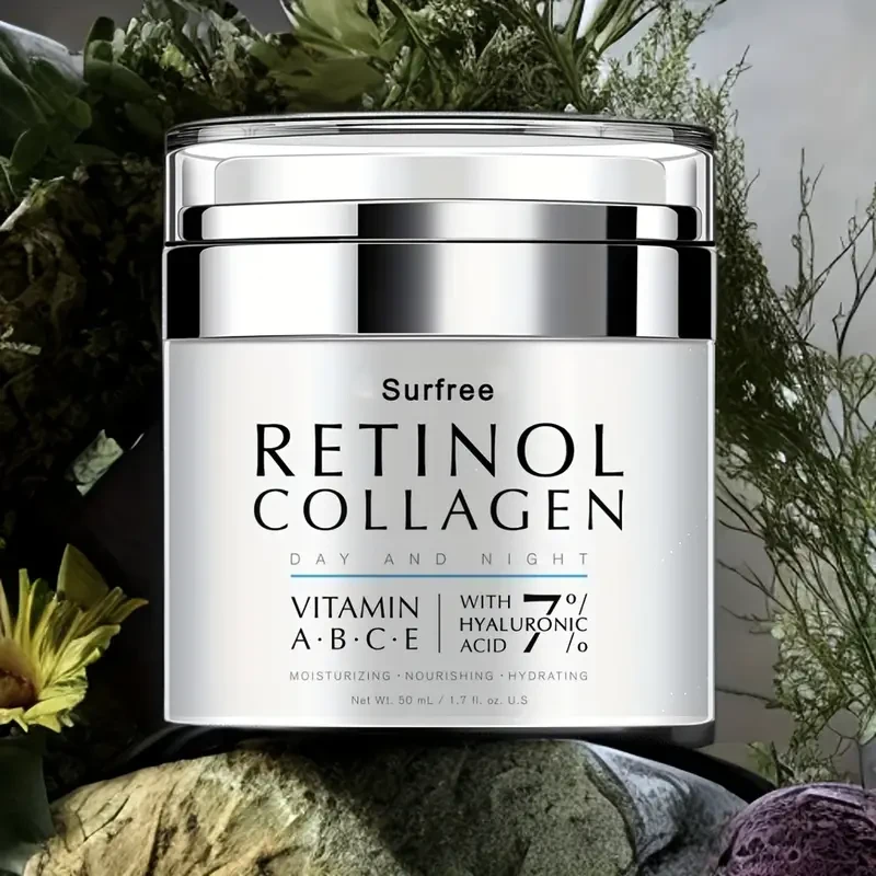 Crema de retinol de 50 ml para rostro, día y noche.