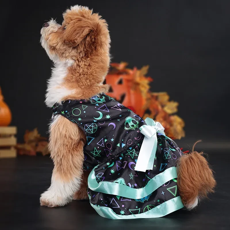 Ropa para perros Halloween Linda falda de doble capa para mascotas