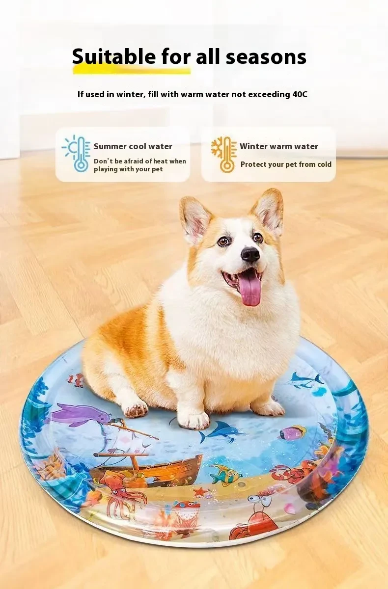 Cojín de cama de agua refrescante de verano para mascotas, almohadilla de hielo