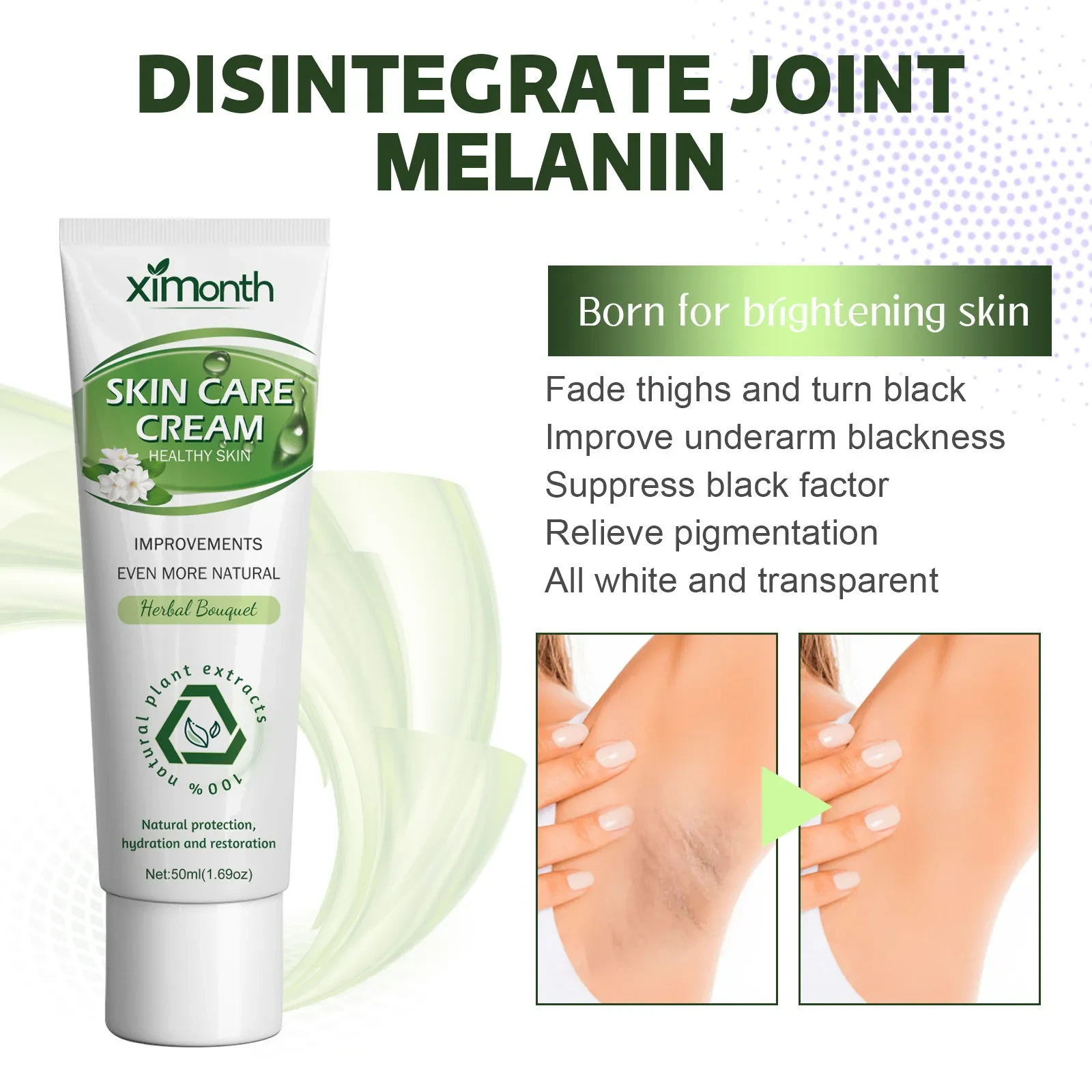 Crema blanqueadora corporal nutritiva e hidratante Fade