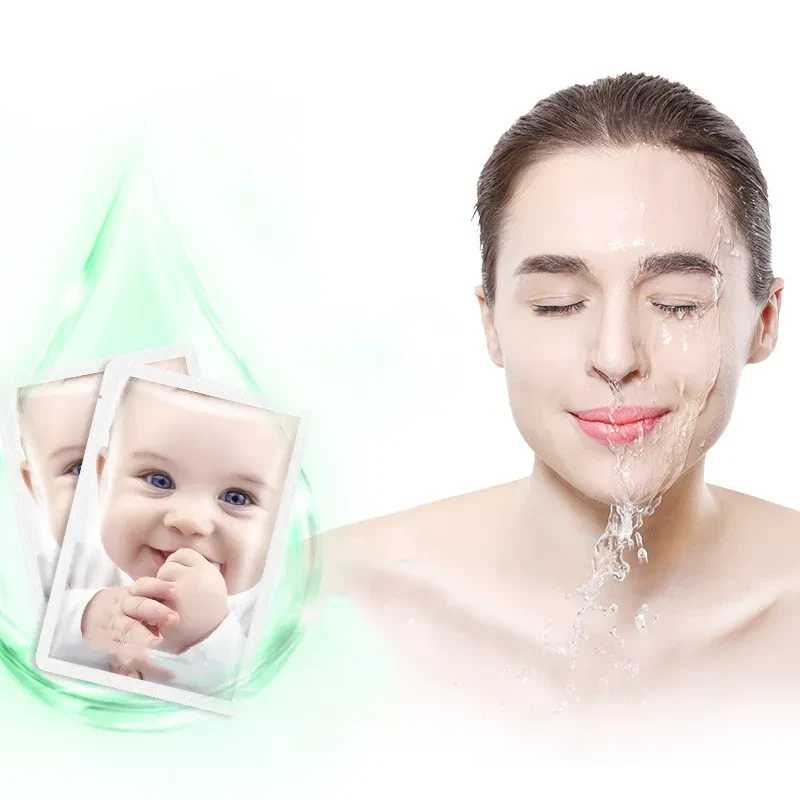 Mascarilla hidratante para el cuidado de la piel de los músculos del bebé.