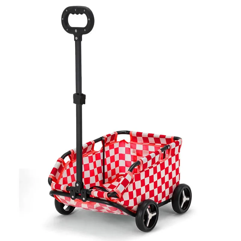 Cochecito para mascotas, carrito para perros y gatos, carrito pequeño para mascotas, carrito de almacenamiento plegable portátil