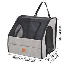 Jaula para mascotas portátil, plegable y resistente al agua para coche, alfombrilla gruesa e impermeable para perros.