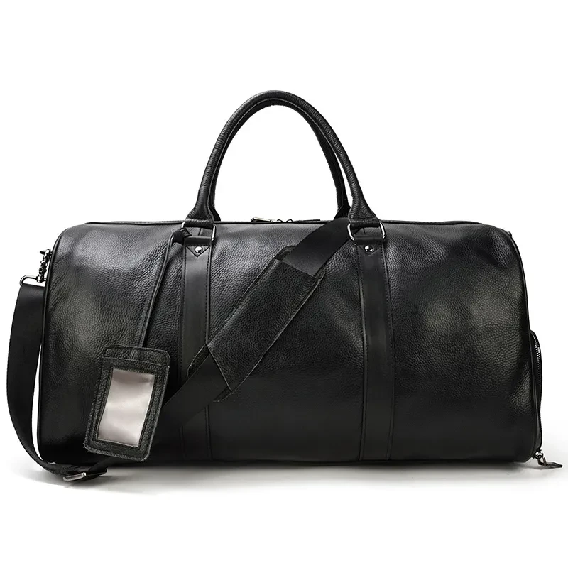 Bolso de mano para viajes de negocios de cuero de gran capacidad