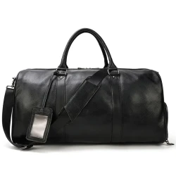 Bolso de mano para viajes de negocios de cuero de gran capacidad