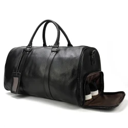Bolso de mano para viajes de negocios de cuero de gran capacidad