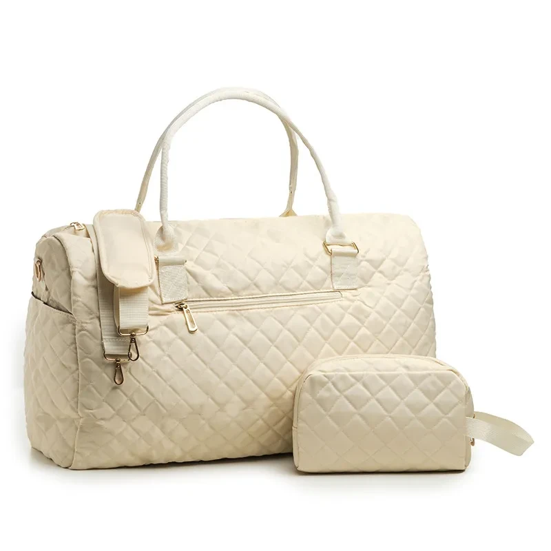 Neceser de viaje acolchado con carrusel para mujer