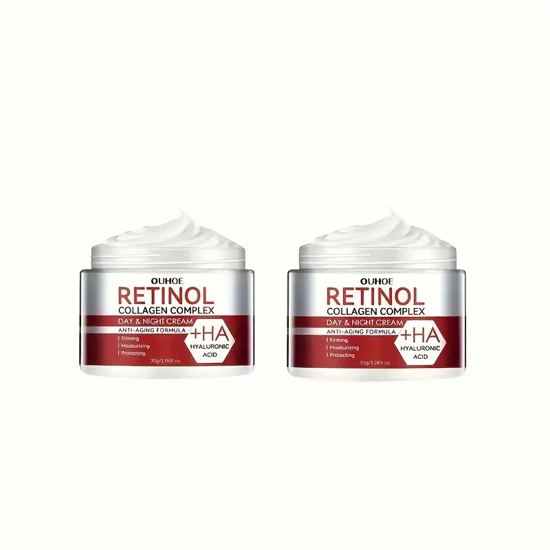 Crema hidratante unisex con retinol y colágeno