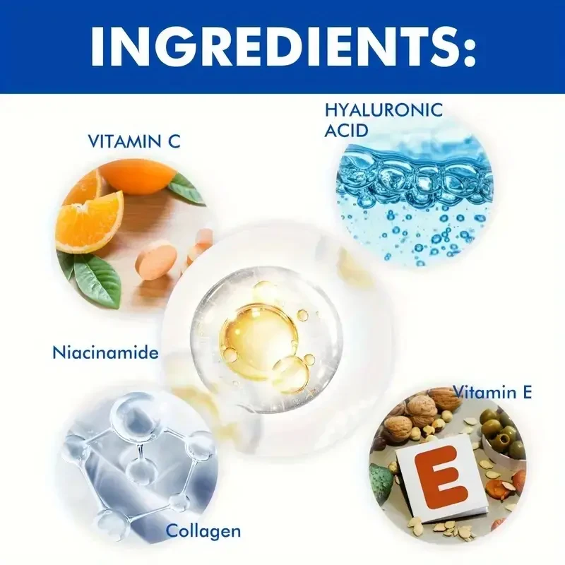 Suero facial reafirmante sin perfume con colágeno,
