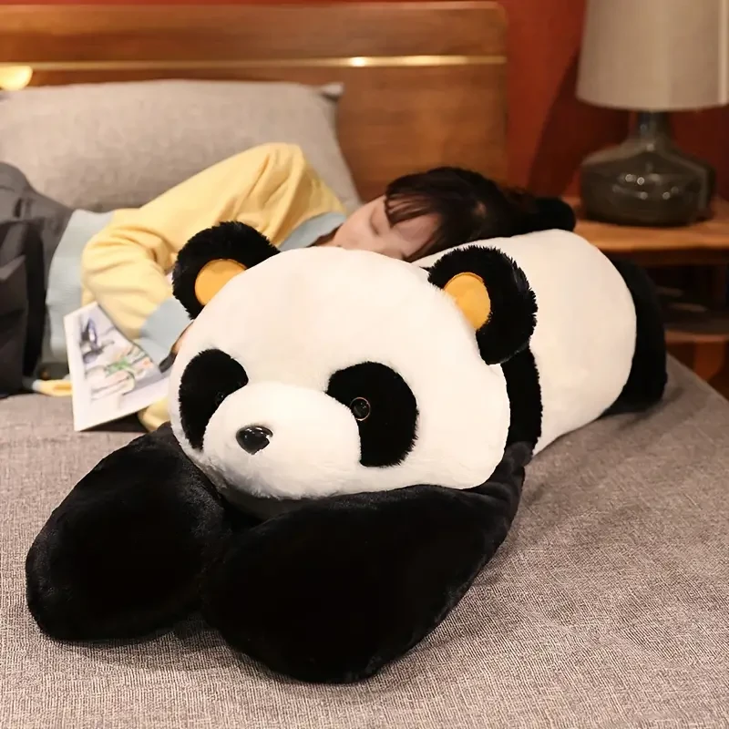 Adorable y famoso cojín de peluche de panda para dormitorio, sofá, regalo para novio, novia, mejor amiga o para darle un toque femenino a tu habitación. Regalo de Navidad y Halloween.