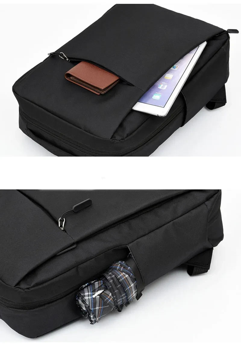 Mochila para portátil con diseño USB, bolsos de negocios para hombre