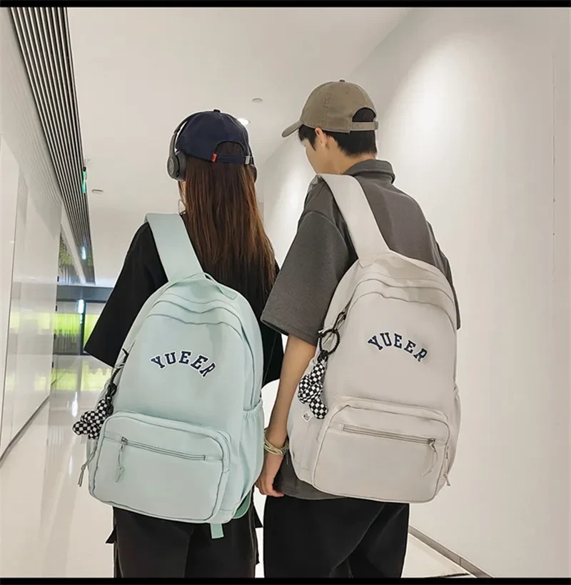 Mochilas sencillas, mochilas escolares, mochilas de nailon para estudiantes y niñas.