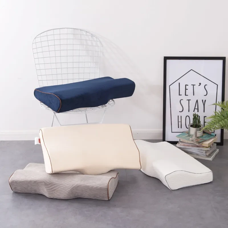 Almohada de mariposa, almohada de espuma viscoelástica, almohada viscoelástica