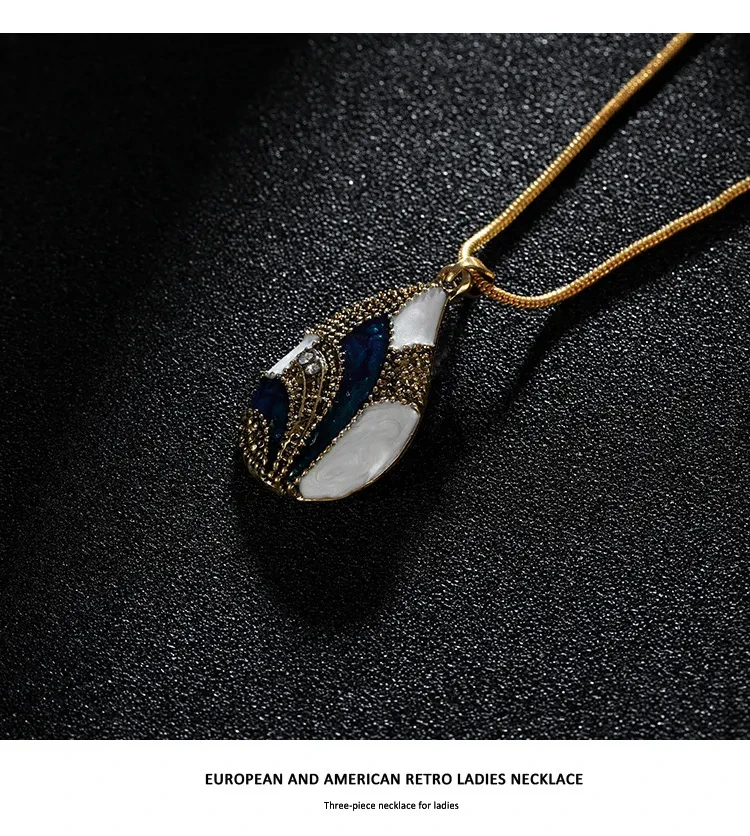Conjunto de joyas de gota de agua