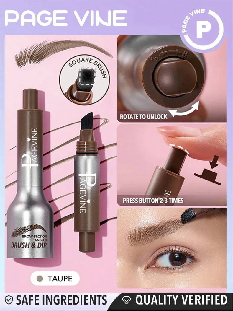 Cepillo angular y dip para cejas Brow-Fection