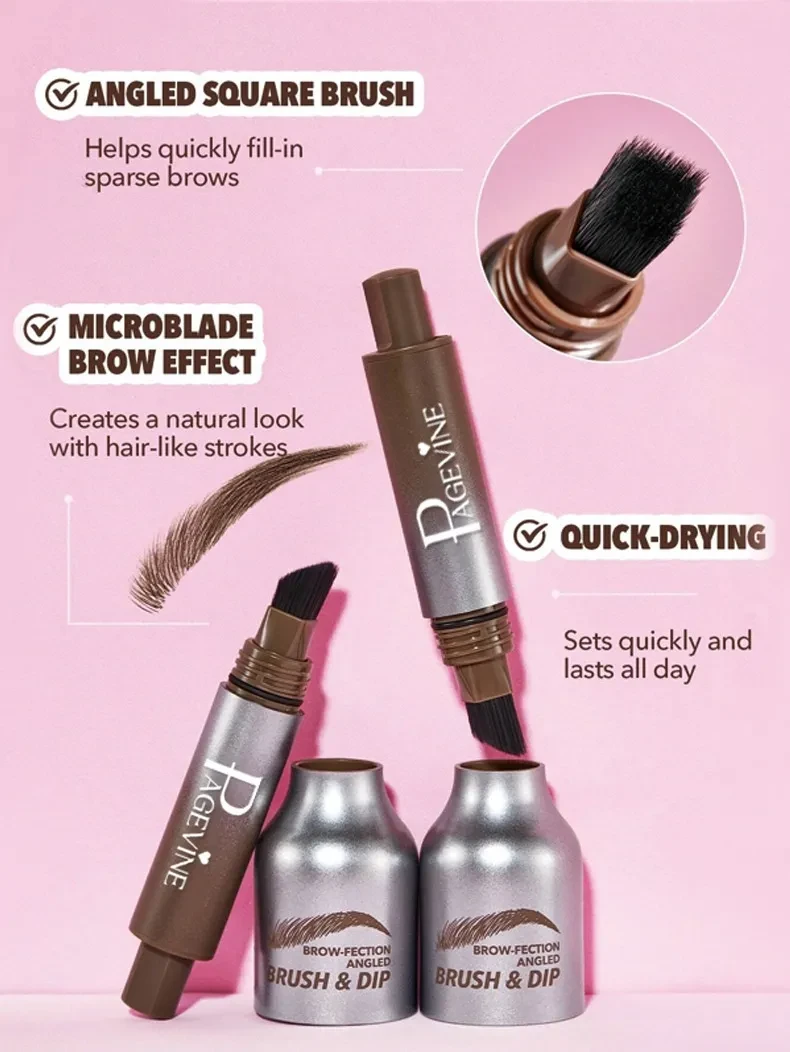Cepillo angular y dip para cejas Brow-Fection