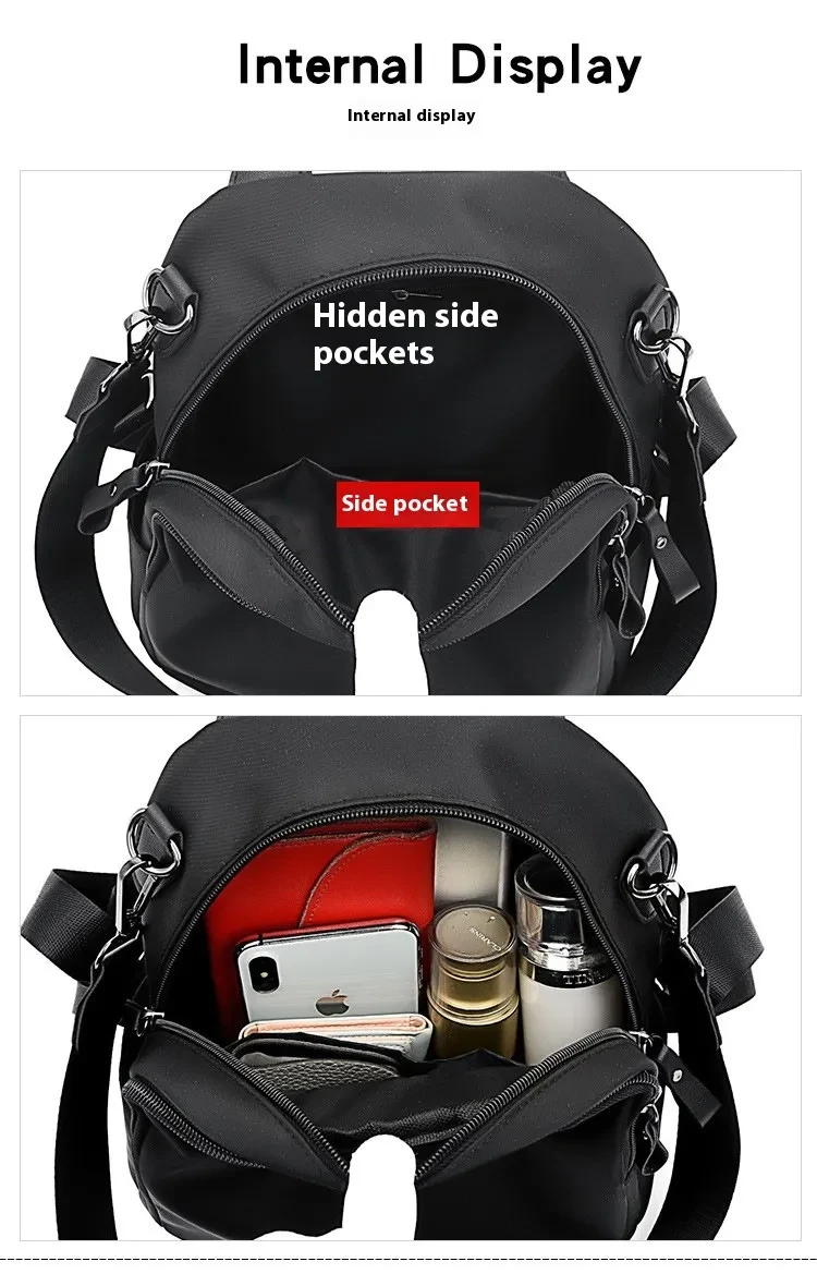 Mochila informal de tela Oxford para mujer, de gran capacidad, para viajes