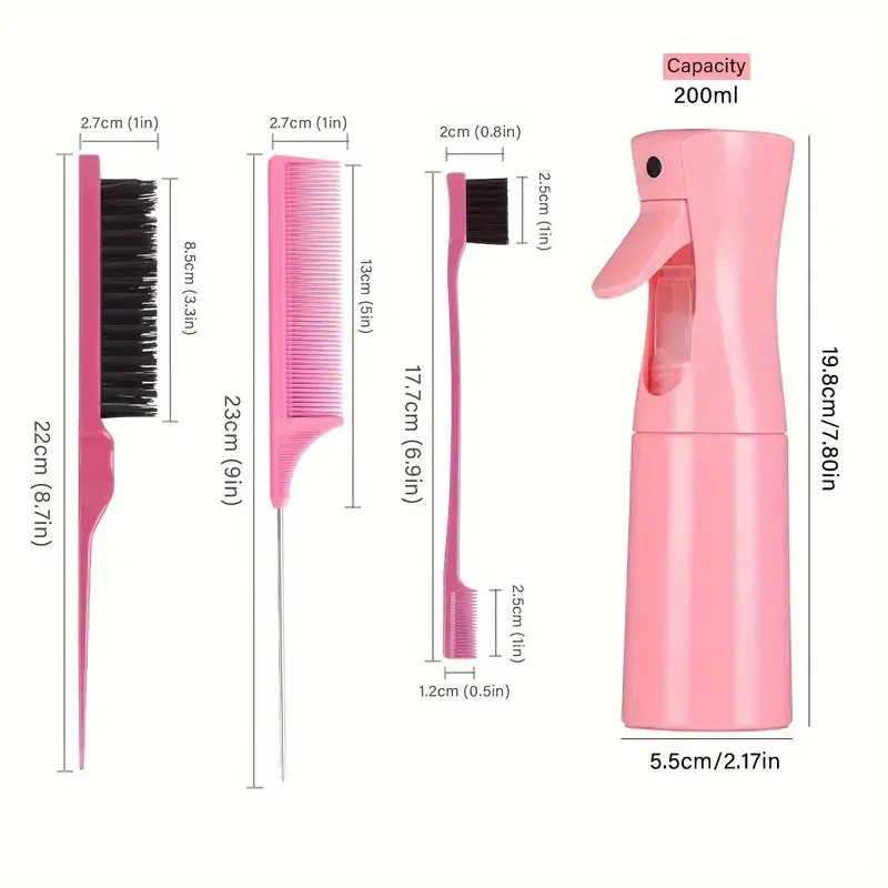 Juego de 4 peines para peinar el cabello con regadera