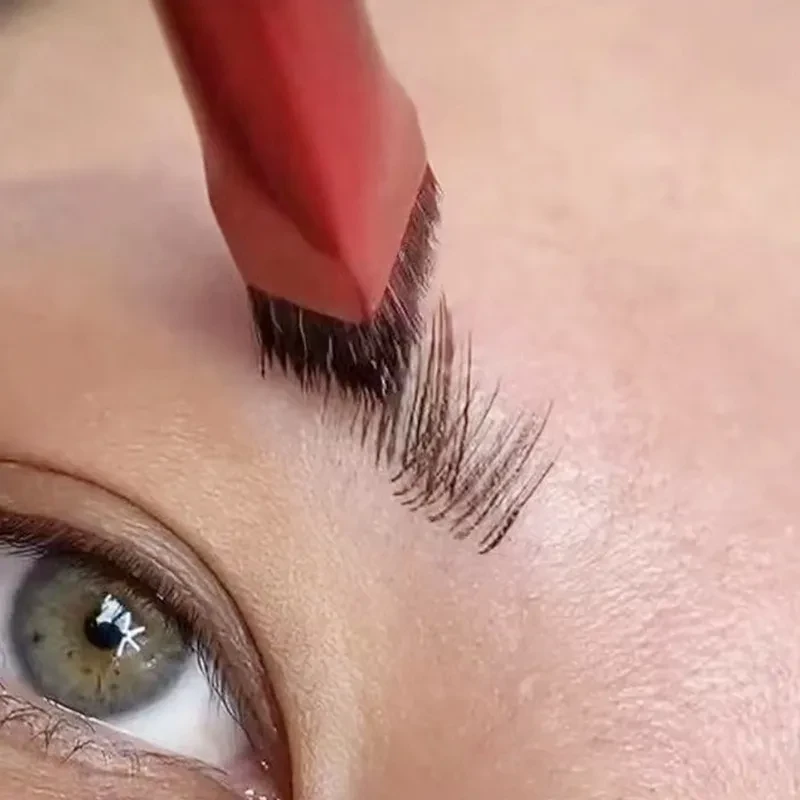 Pincel de cejas salvaje estereoscópico 3D