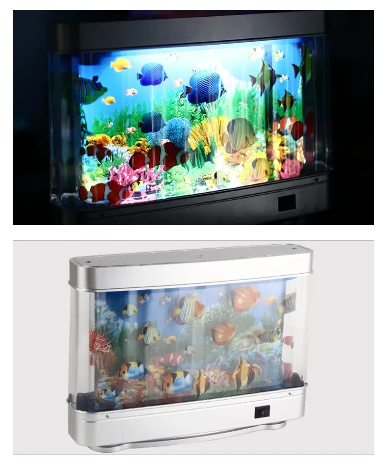 Lámpara de simulación de pez ornamental, decoración nocturna para el hogar.