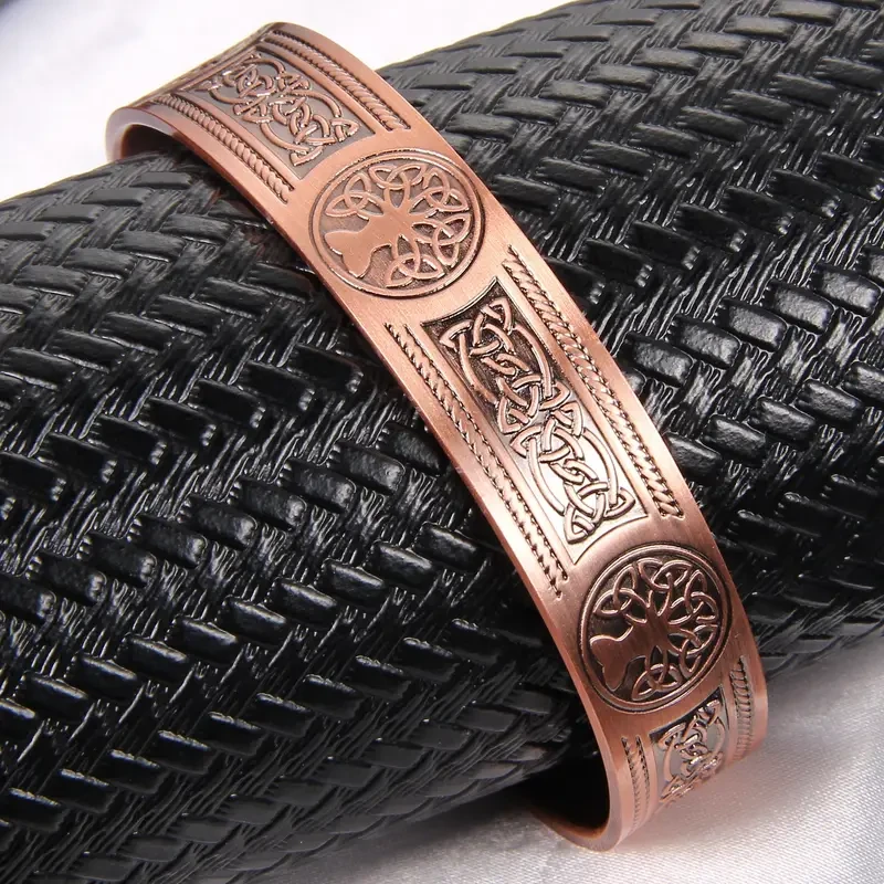 6 pulseras magnéticas de cobre macizo