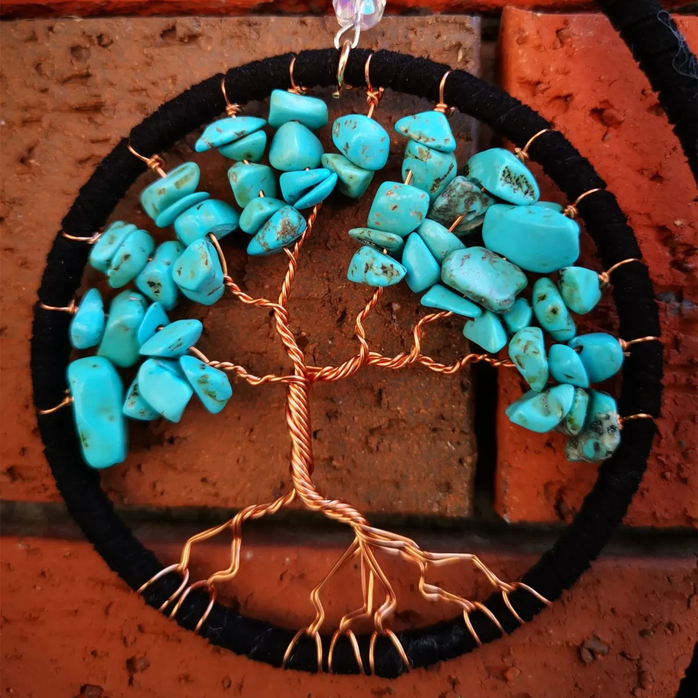 Atrapasueños de pared con plumas del árbol de la vida para decoración del hogar