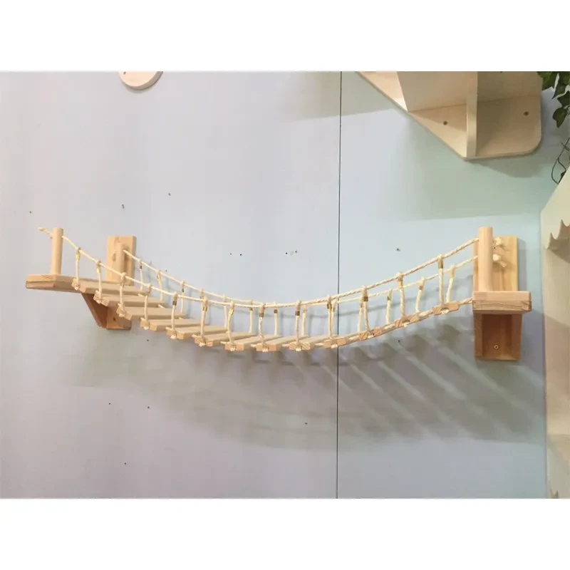Mueble de pared para gatos de pino para colgar en la pared