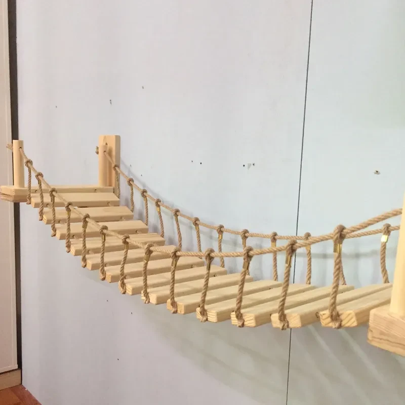 Mueble de pared para gatos de pino para colgar en la pared