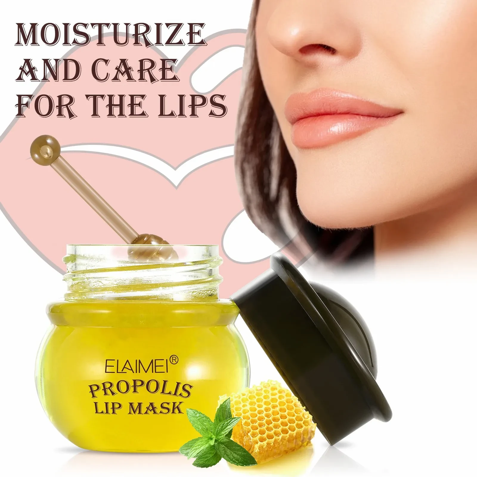 Mascarilla labial de melocotón y miel para eliminar la piel muerta
