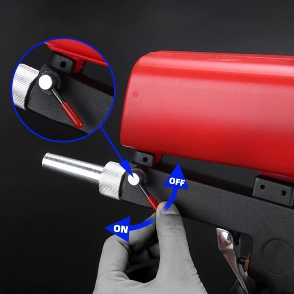 Pistola de chorro de arena neumática portátil