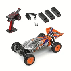 WLtoys 124010 - Coche RC a escala 1/12, 2,4 GHz, todoterreno 4x4 de alta velocidad, 55 km/h, incluye 3 baterías