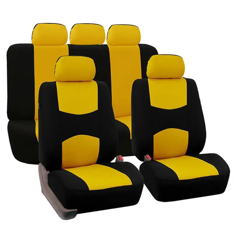 Fundas universales para asientos de coche de 5 plazas: protector de poliéster impermeable de primera calidad para coches, camiones y SUV.