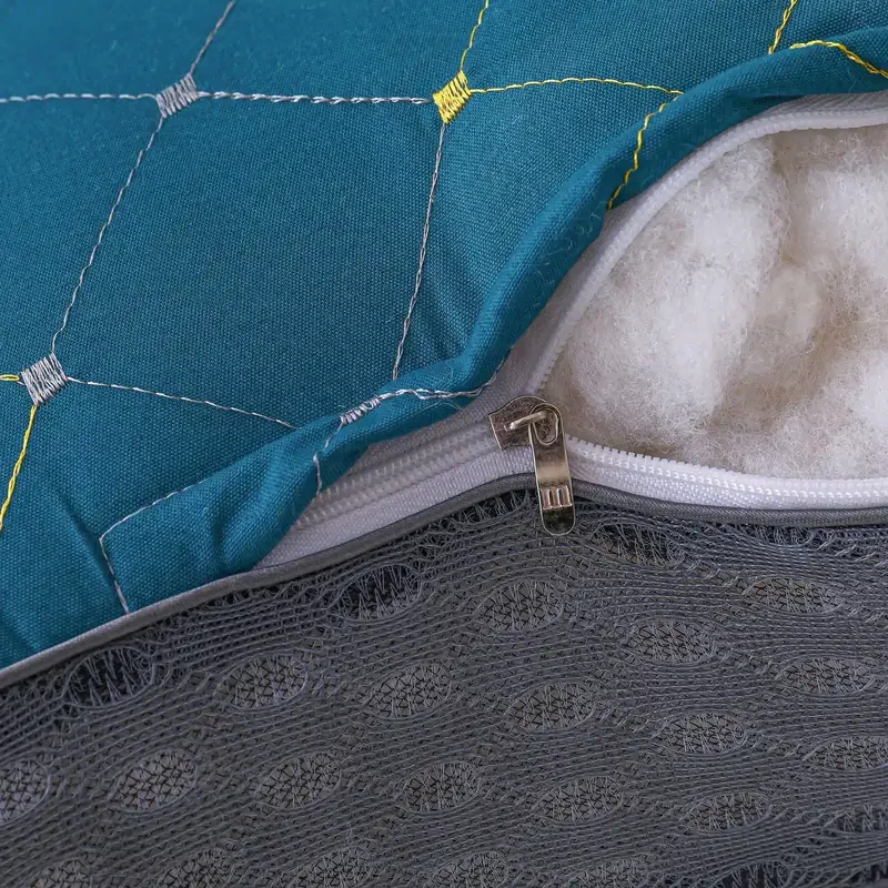 Almohada de maternidad ergonómica - Almohada de masaje cervical ajustable de algodón tejido, soporte ortopédico, firmeza media-suave