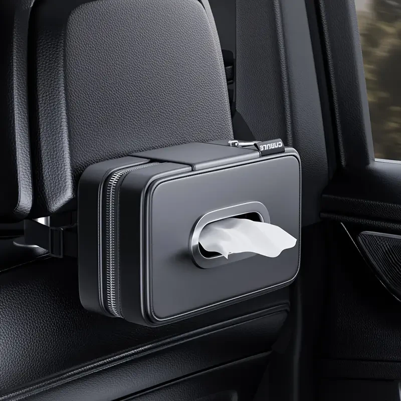Porta pañuelos para coche de piel sintética de primera calidad KB-E