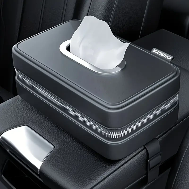 Porta pañuelos para coche de piel sintética de primera calidad KB-E