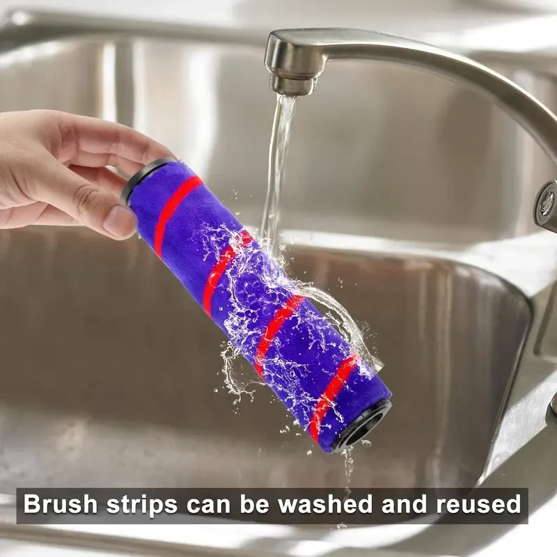 Cabezal de limpieza con rodillo suave para aspiradoras inalámbricas Dyson V7, V8, V10, V11 y V15: compatible con los modelos Absolute, Fluffy y Motorhead.